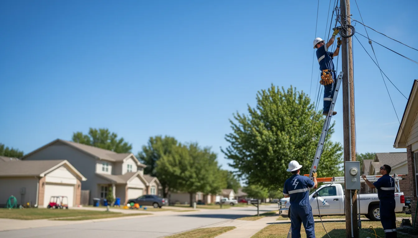 Residential electrician providing installation services in Maribel, WI